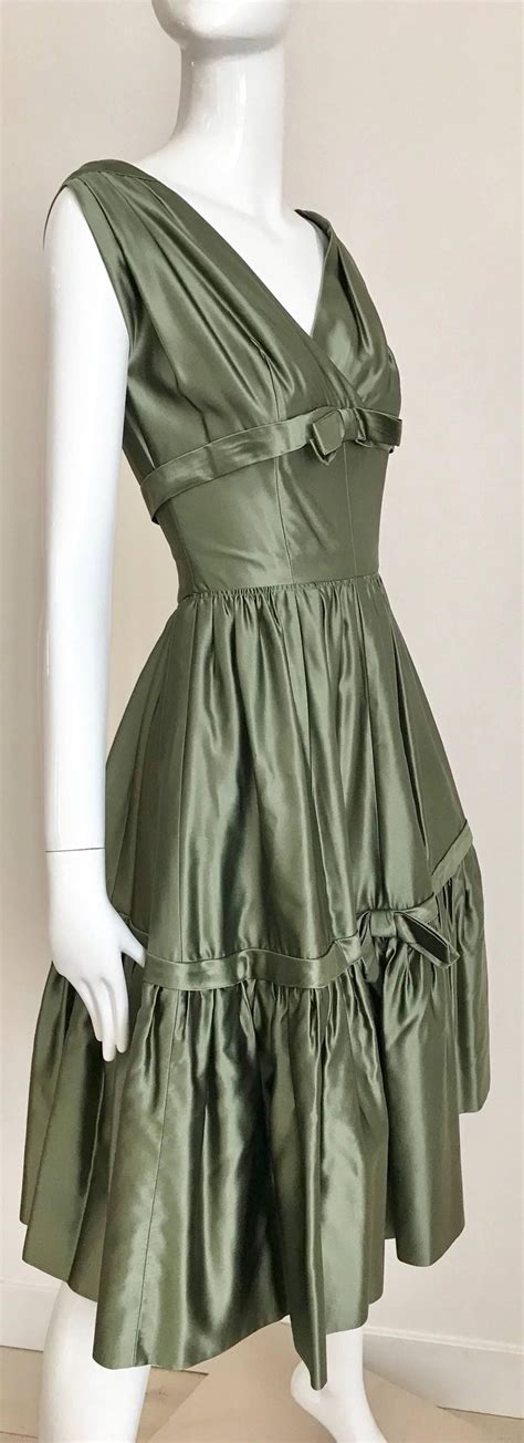 dior green gown|christian Dior green dress.